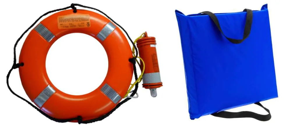 Figure 4-1 — Ring Buoy with Strobe/Throwable Device